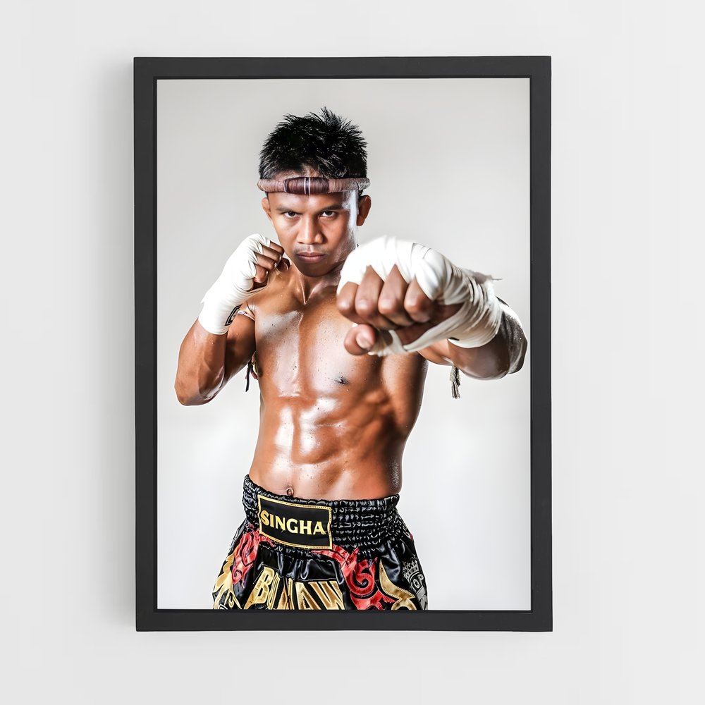 Poster Fight Like Buakaw – affiche Kick-boxing (vue 2)